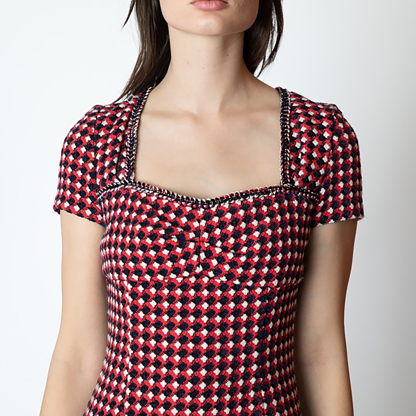 Boutique Moschino Cotton Tweed Shift Dress