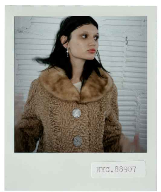 Blonde Persian Lamb Cropped Jacket