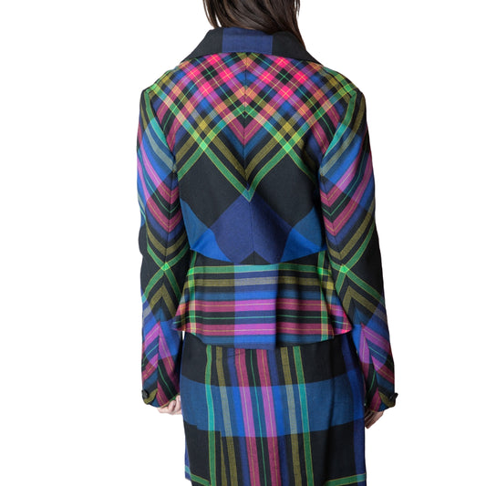 Vivienne Westwood Jewel Tone Plaid/Tartan Skirt Suit