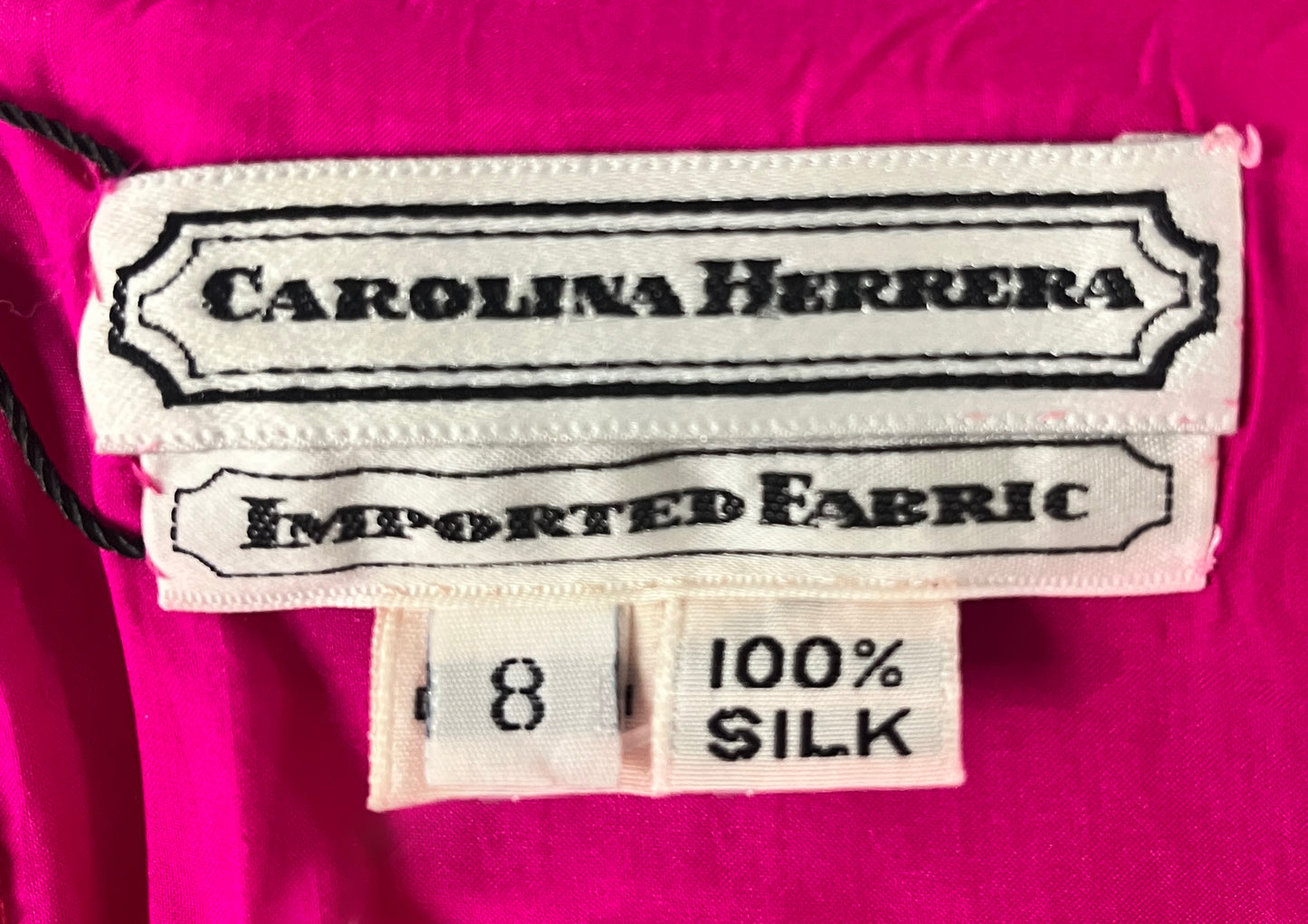 Vintage Carolina Herrera Silk Dress