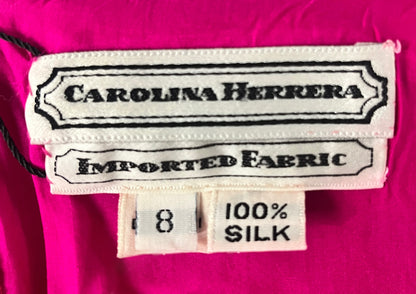 Vintage Carolina Herrera Silk Dress