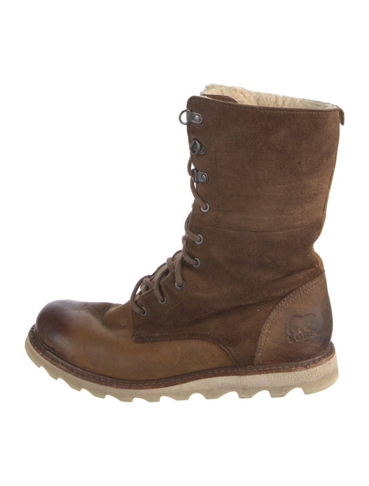 Sorel Suede Combat Boots
