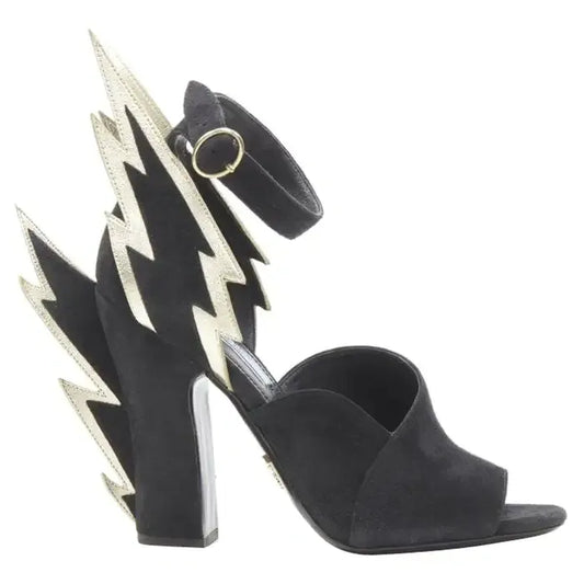 Prada Fall 2019 Lightning Bolt Heels