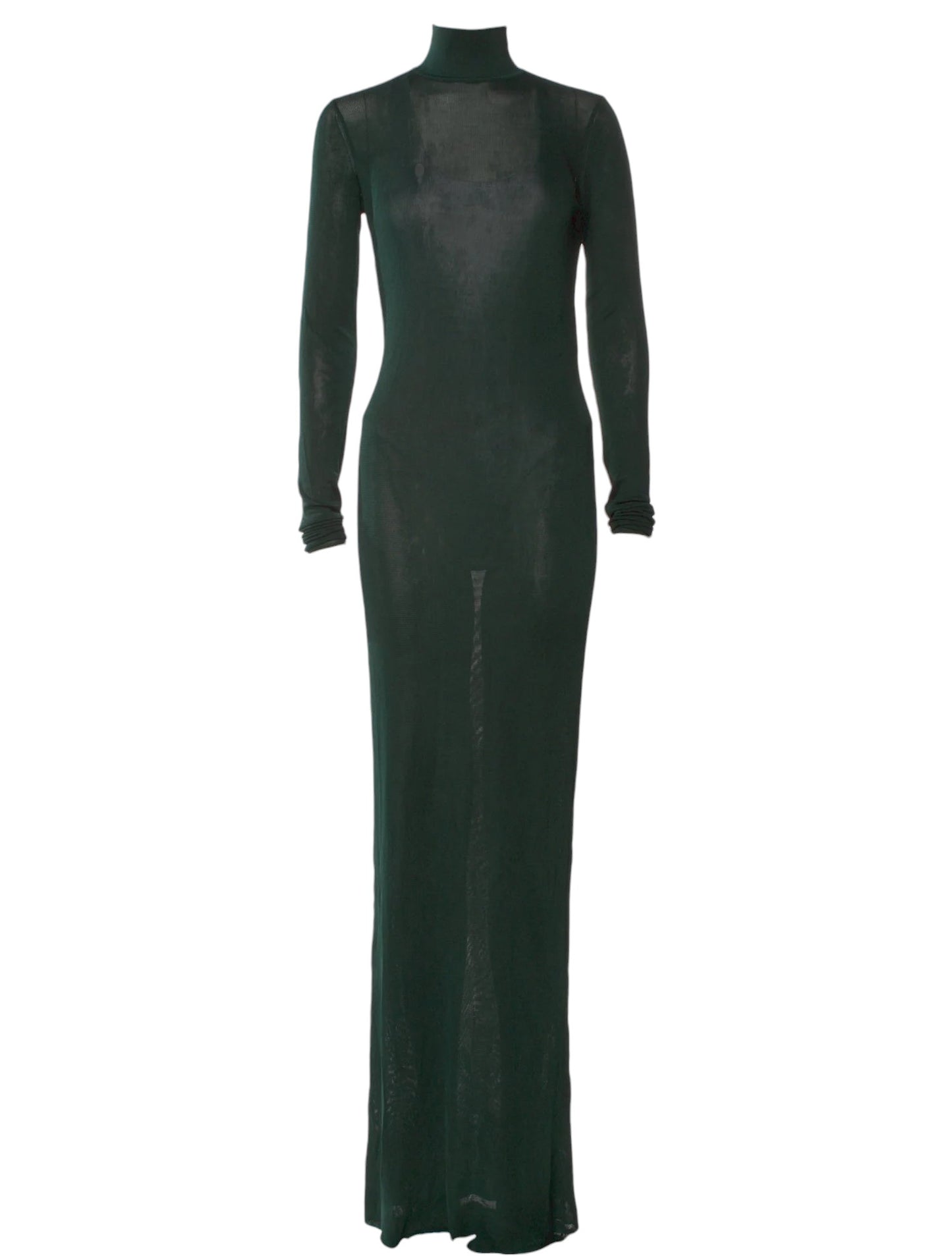 Saint Laurent Mockneck Gown