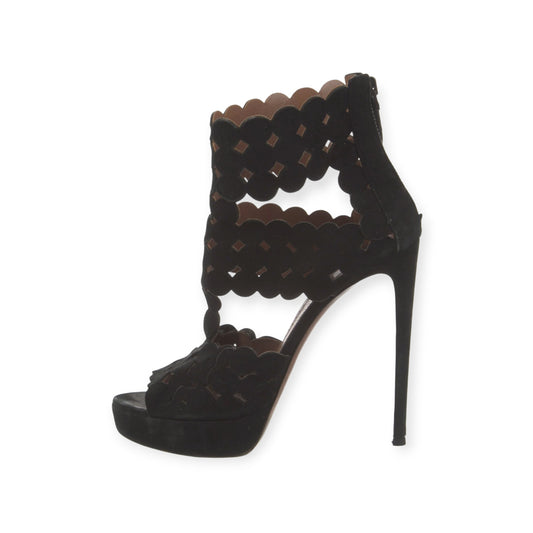 Alaia Suede Platform Stiletto